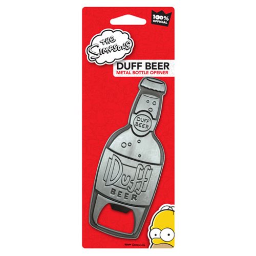 The Simpsons Duff Beer Metal Bottle Opener